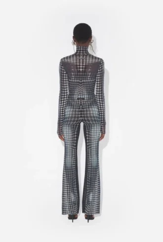 Reedición: pantalones con lunares blancos y negros